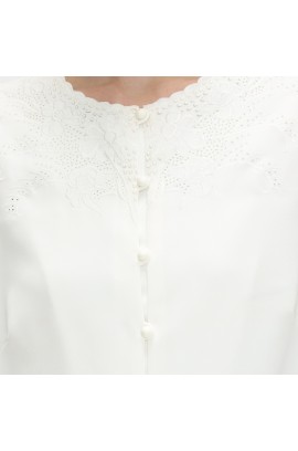 Lyne Halim Blouse Bordir Senada Broken White, 8257